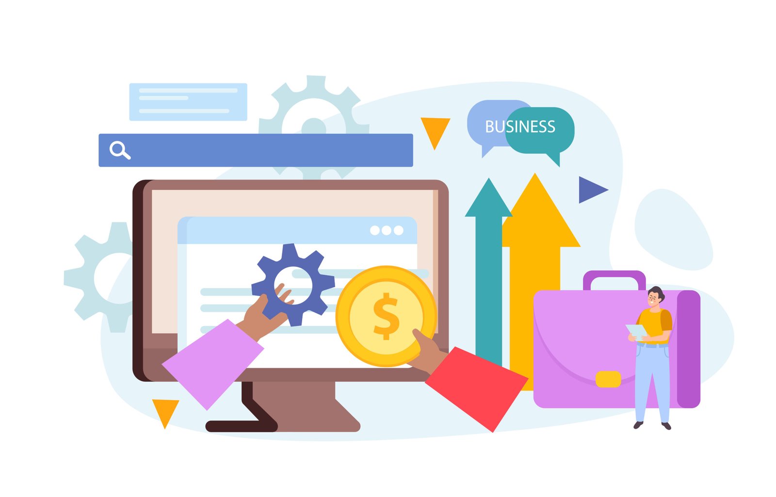 Business Merger Growth Composition Pay Per Click (PPC) Management
